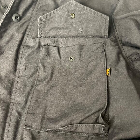 Alpha Industries Black M-65 Field Coat Large Stock 8415-01-099-7842 Made In USA - Picture 16 of 16